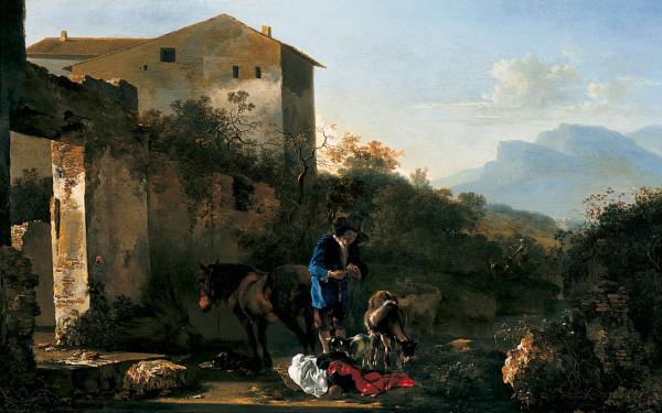 Adam Pynacker Landscape with Goatherd